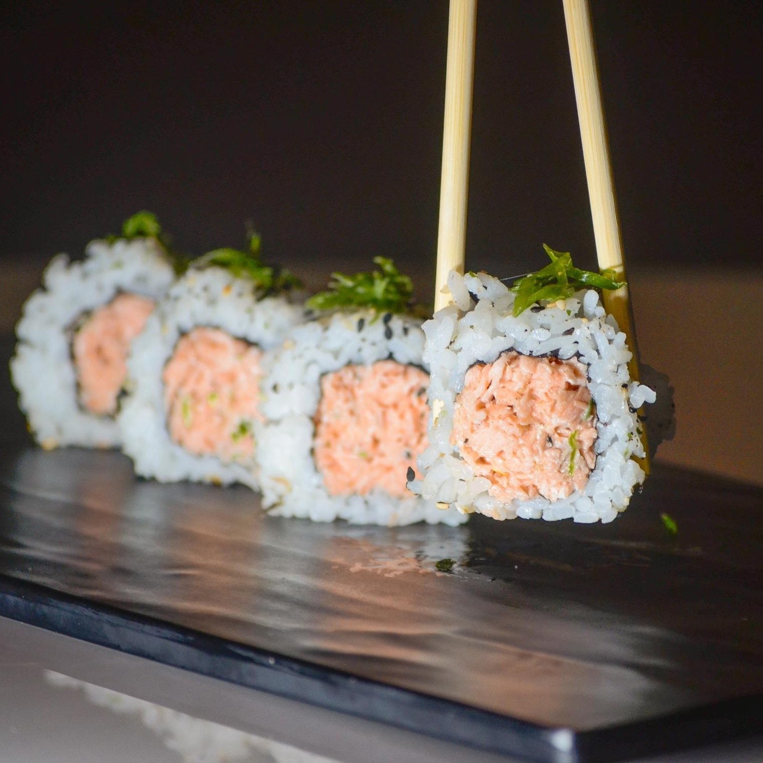 Grilled Salmon Roll.